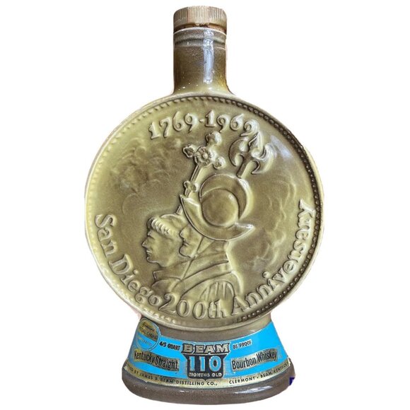 Vintage James B. 1968 San Diego 200th Anniversary Decanter. Empty Bottle - Picture 1 of 10